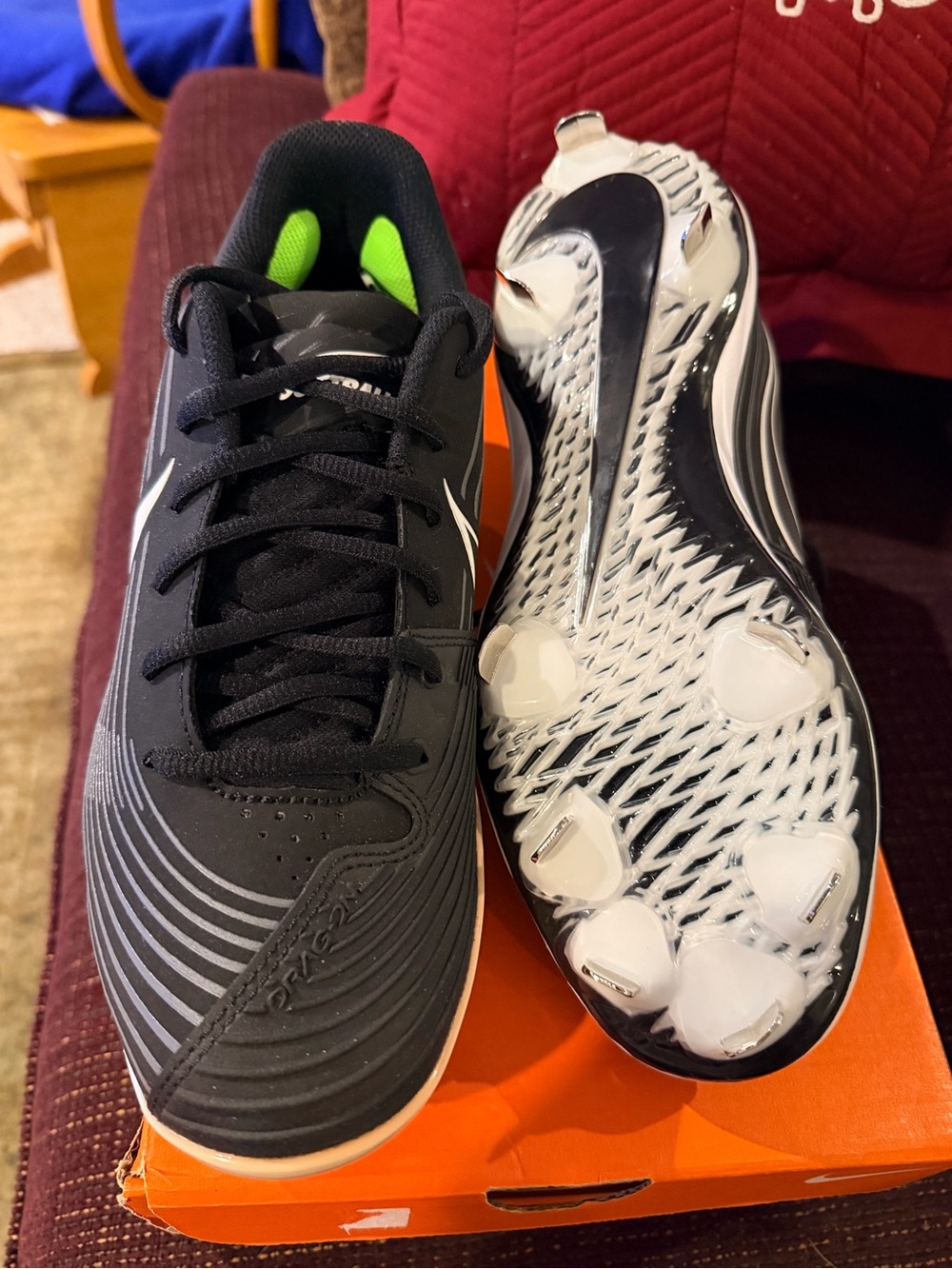 Nike W Lunar Hyperdiamond 3 Pro women’s 9.5 brand new in box metal cleats - Picture 6 of 7